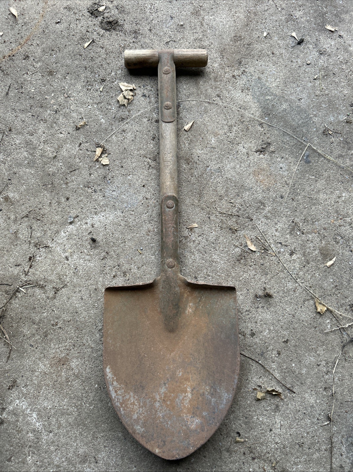 Vintage U.S. Army Trench Shovel T-Handle M1910 Antique WW1 WW2 