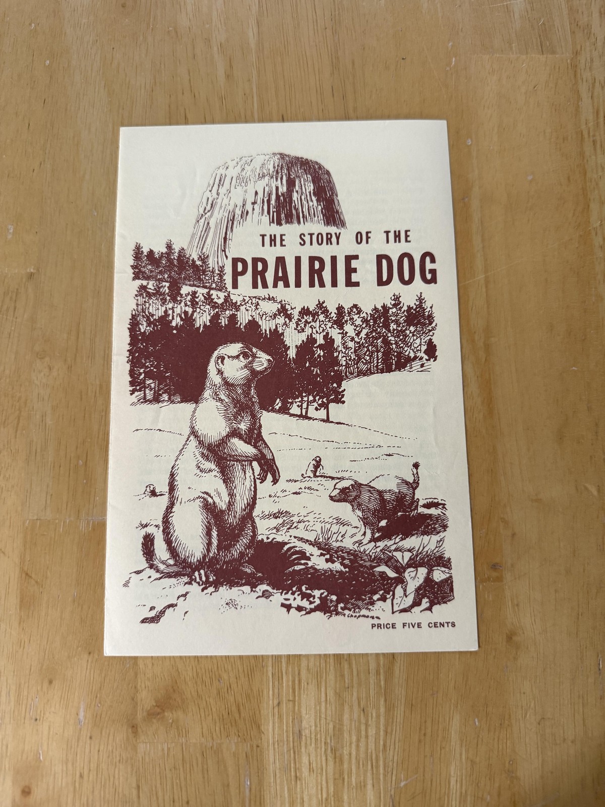 Vintage The Story Of The Prairie Dog Devils Tower NPS Guide Pamphlet 1968 USA