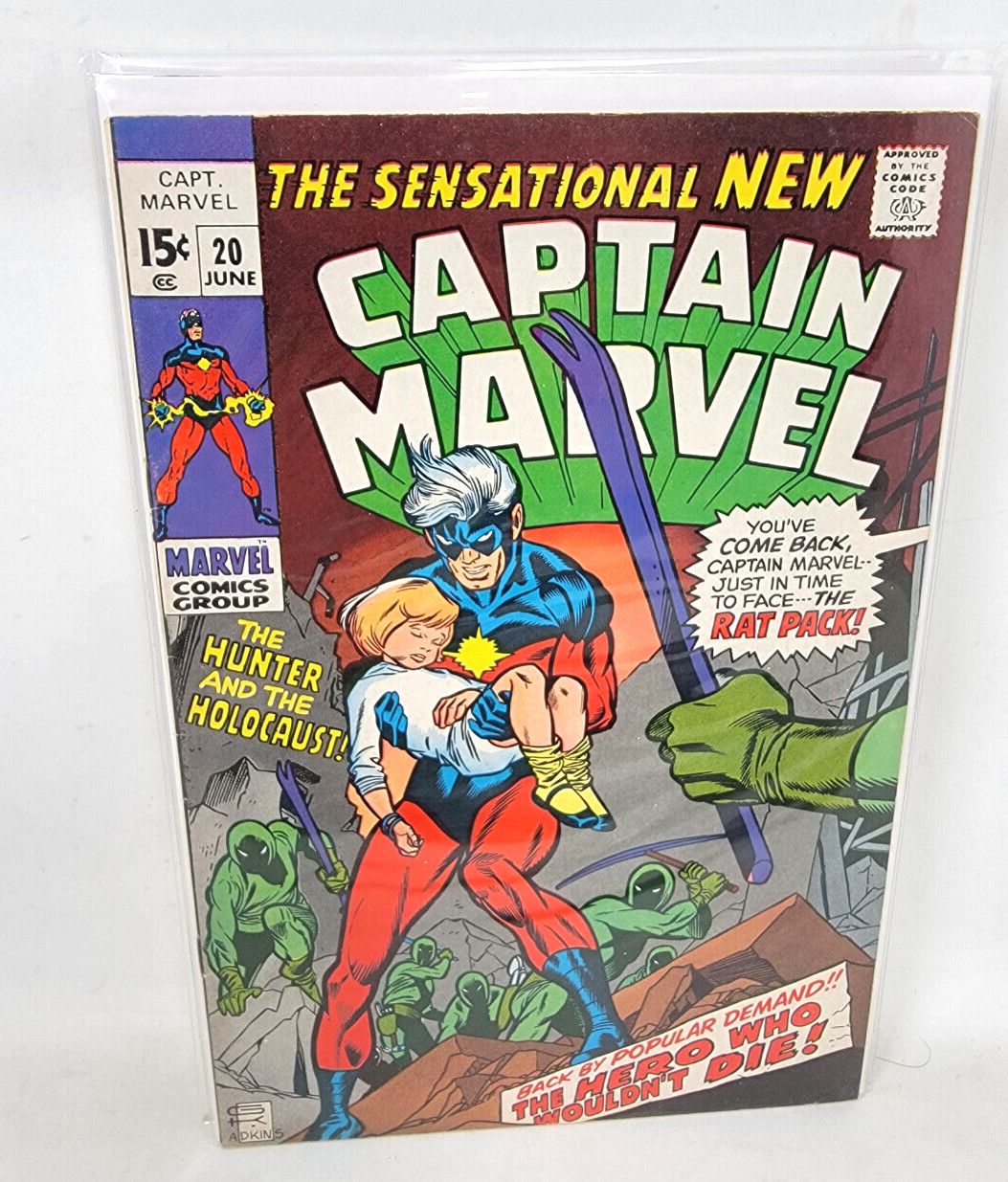 CAPTAIN MARVEL #20 1970 Marvel 9.2