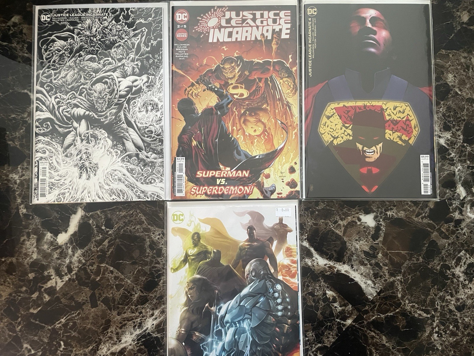 JUSTICE LEAGUE INCARNATE 2 4 Justice league 34 * DC Comics Lot * 1:25