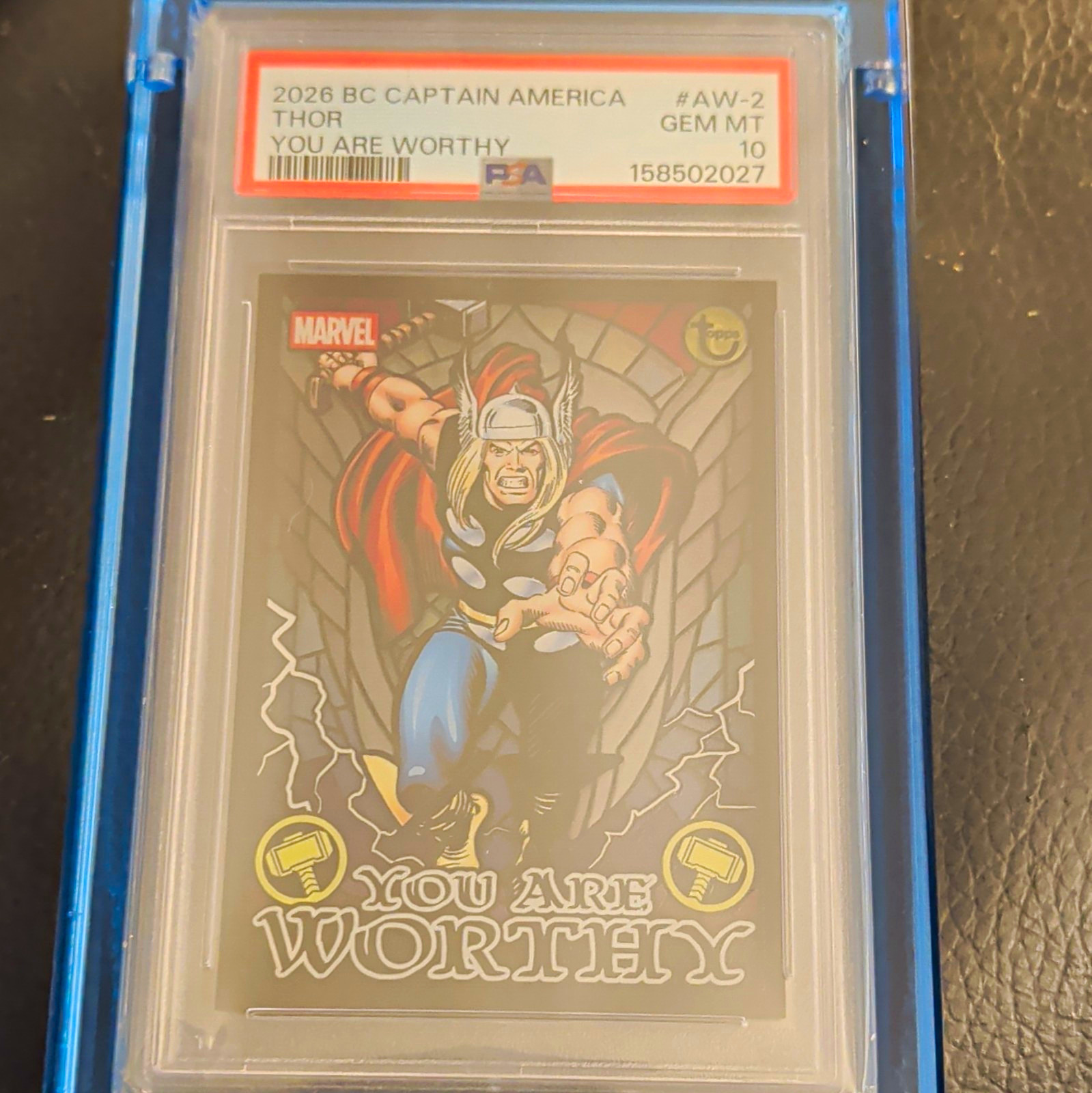Topps 2026 BC Marvel Thor You Are Worthy AW-2 PSA 10 GEM MT 158502027