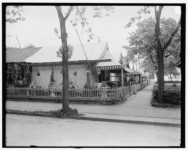 Photo:Ocean Grove NJ 1900s Tent Life Tent Houses Street Scene