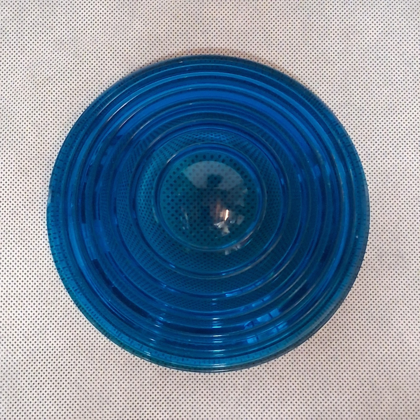 General Signals Railroad Lantern Ribbed Lens Blue  5 1/2\