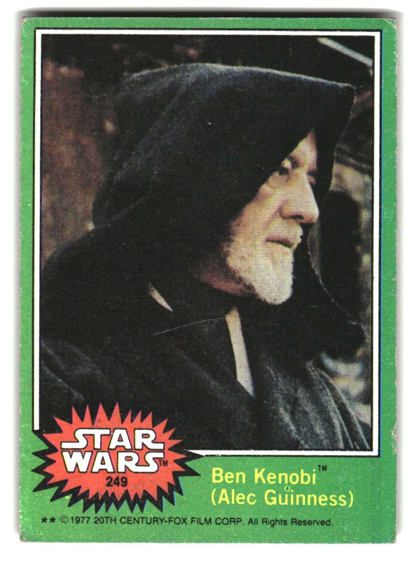 1977 Topps Star Wars #249 Ben Kenobi (Alec Guinness)