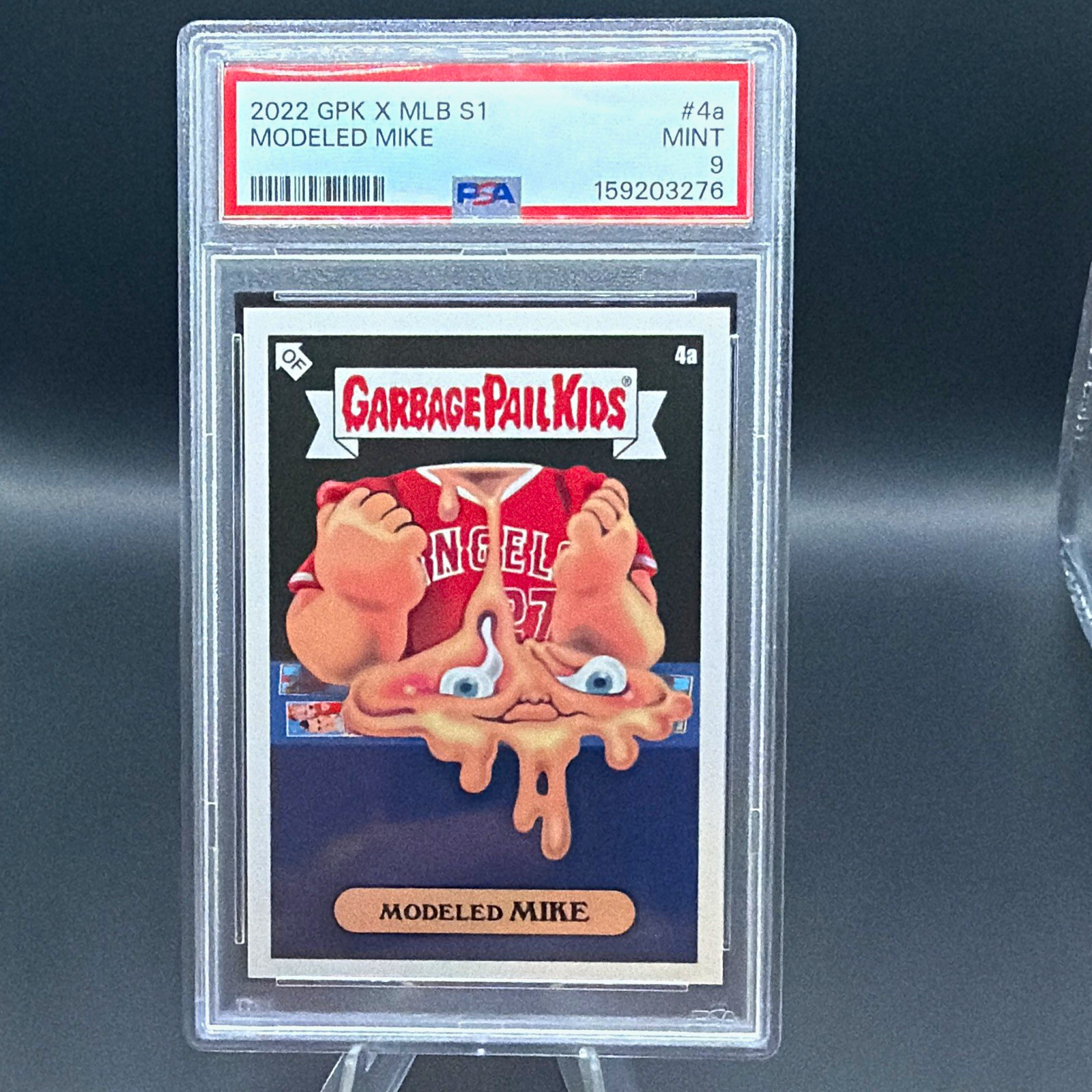 Topps Garbage Pail Kids x MLB 2022 Series 1 Modeled Mike #4a PSA 9