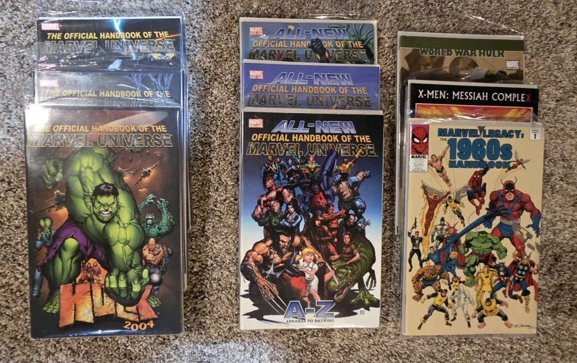 Lot Of 51 - All New Official Handbook of the Marvel Universe 2004-5 Legacy Atlas