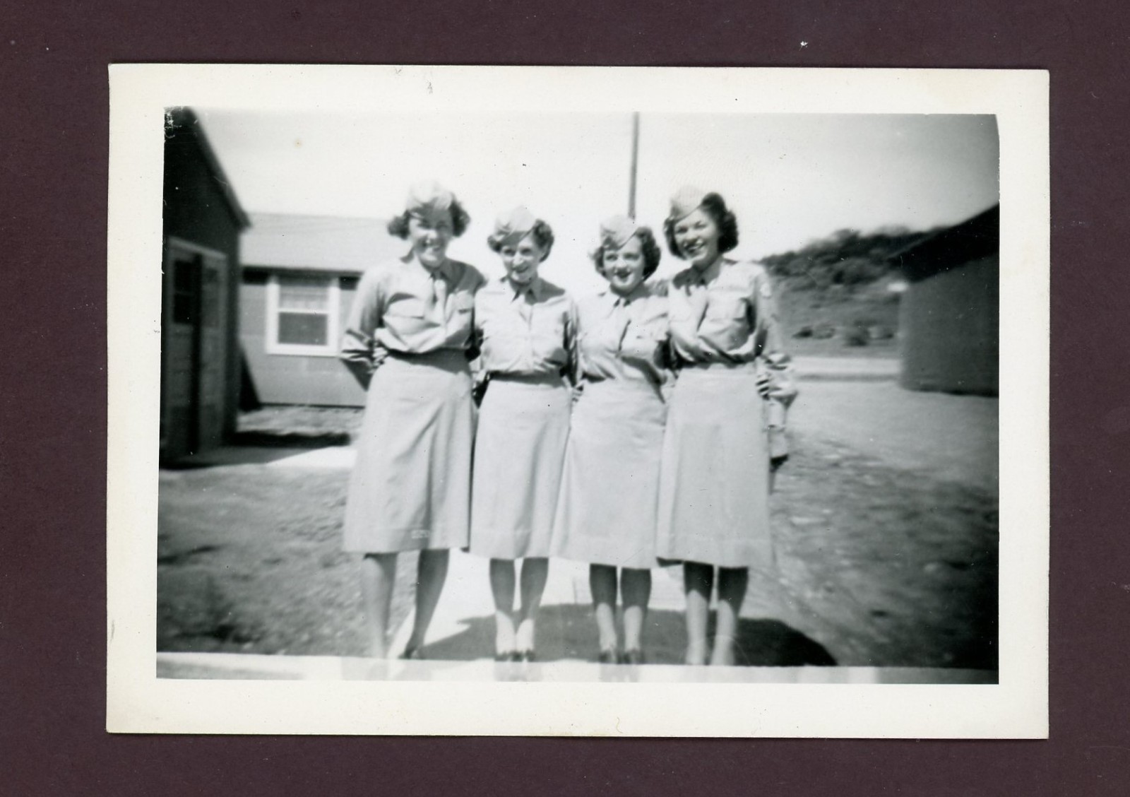 WWII 1944 WAC , A Group U.S. Army, & Photo 3 1/4