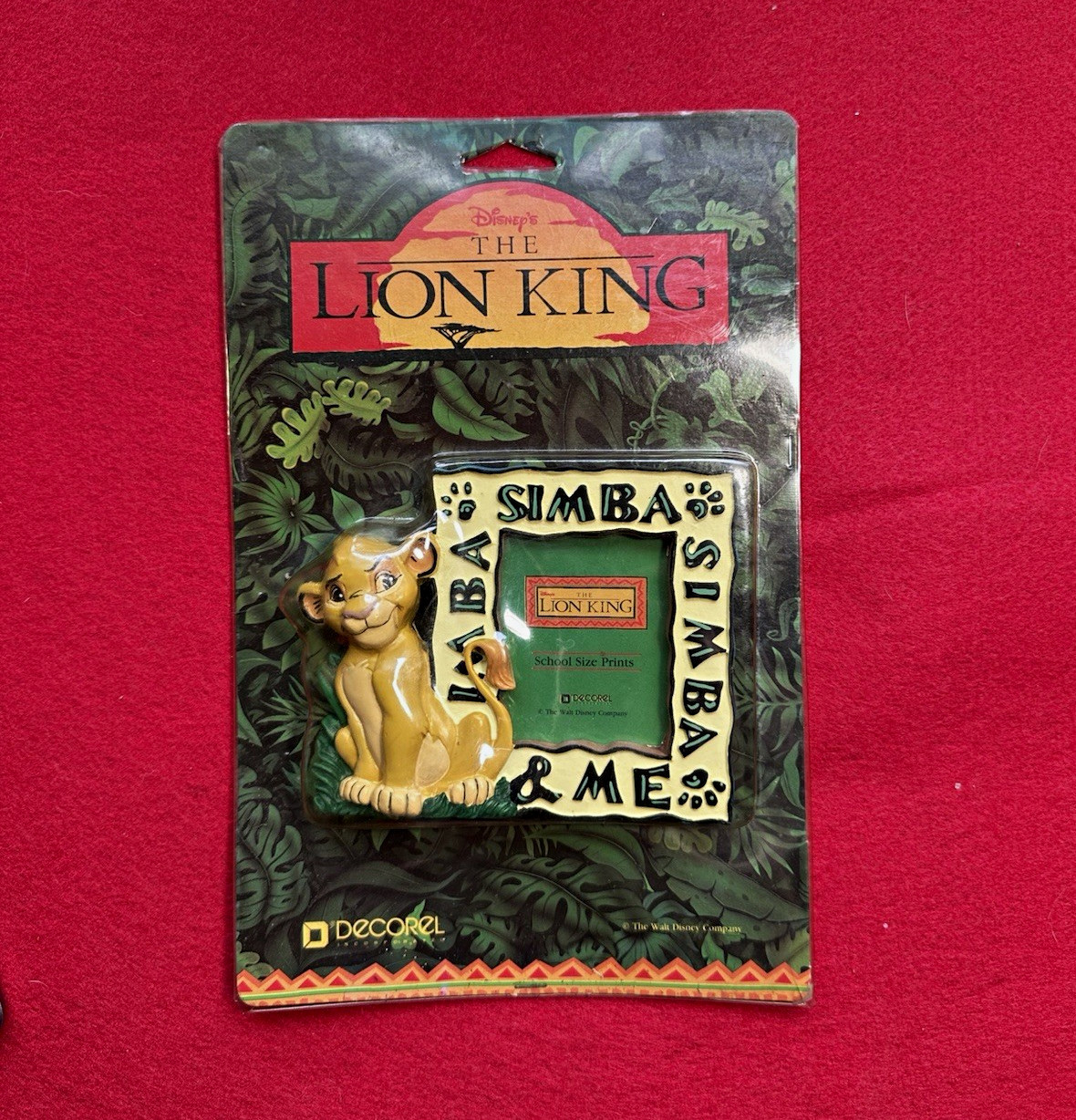 Vintage Disney The Lion King Simba & Me Decorel Picture Frame