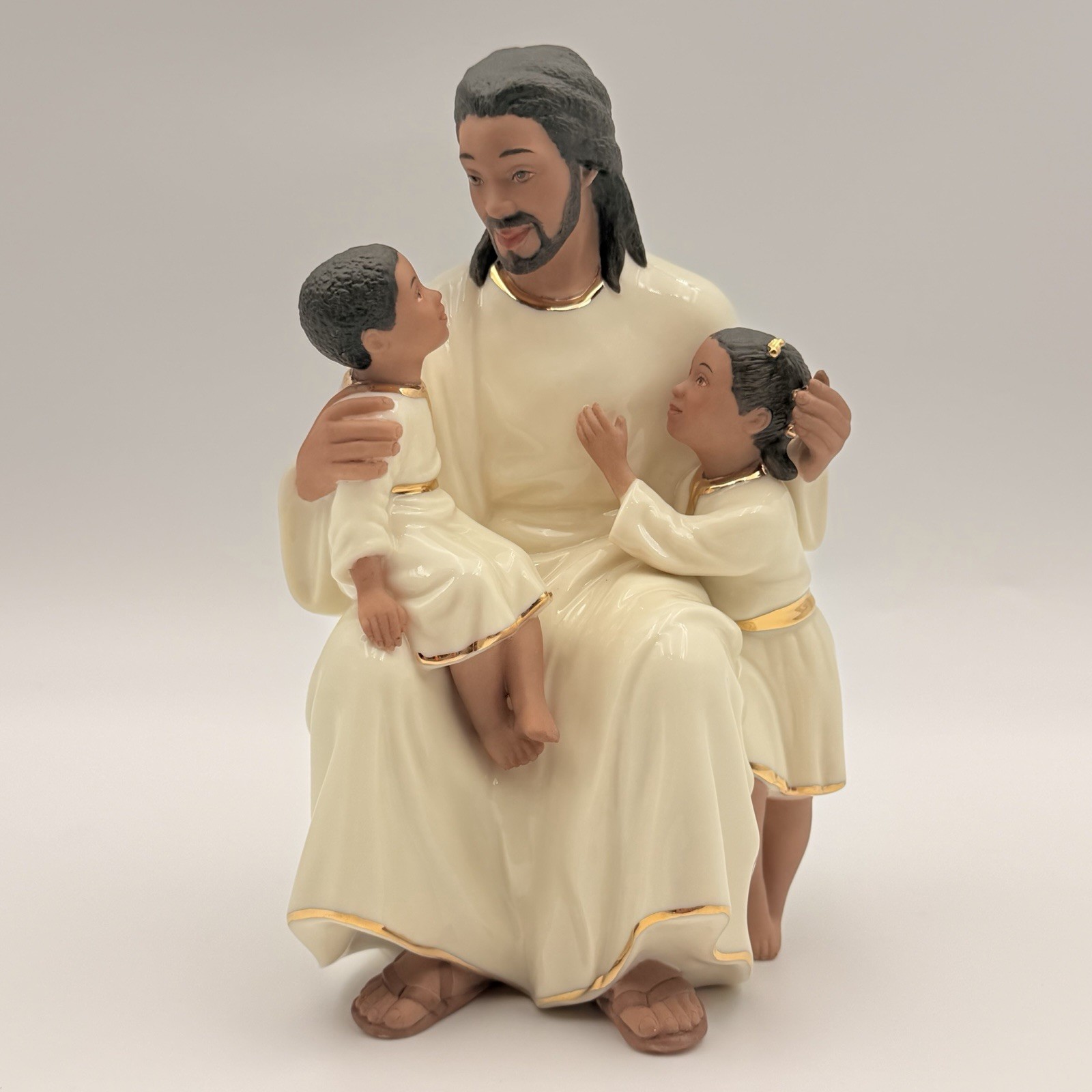 Lenox Cherished Blessings Jesus African America 1989 Retired Lmtd Ed Figurine