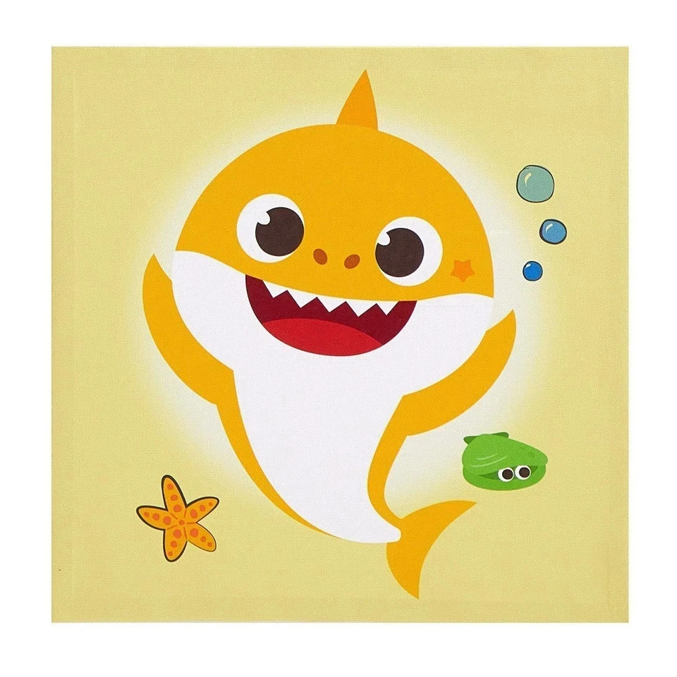 Idea Nuova Baby Shark 3PCS Canvas Wall Art Set | Kid Nursery Bedroom Decor | New