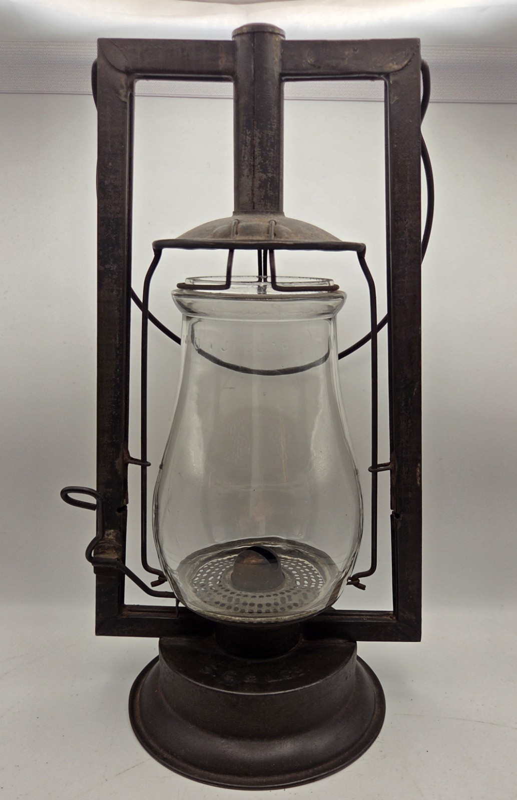 Rare Antique 1880s-1890s SG&L Co No 0 Side Lift Kerosene Lantern Square Tube