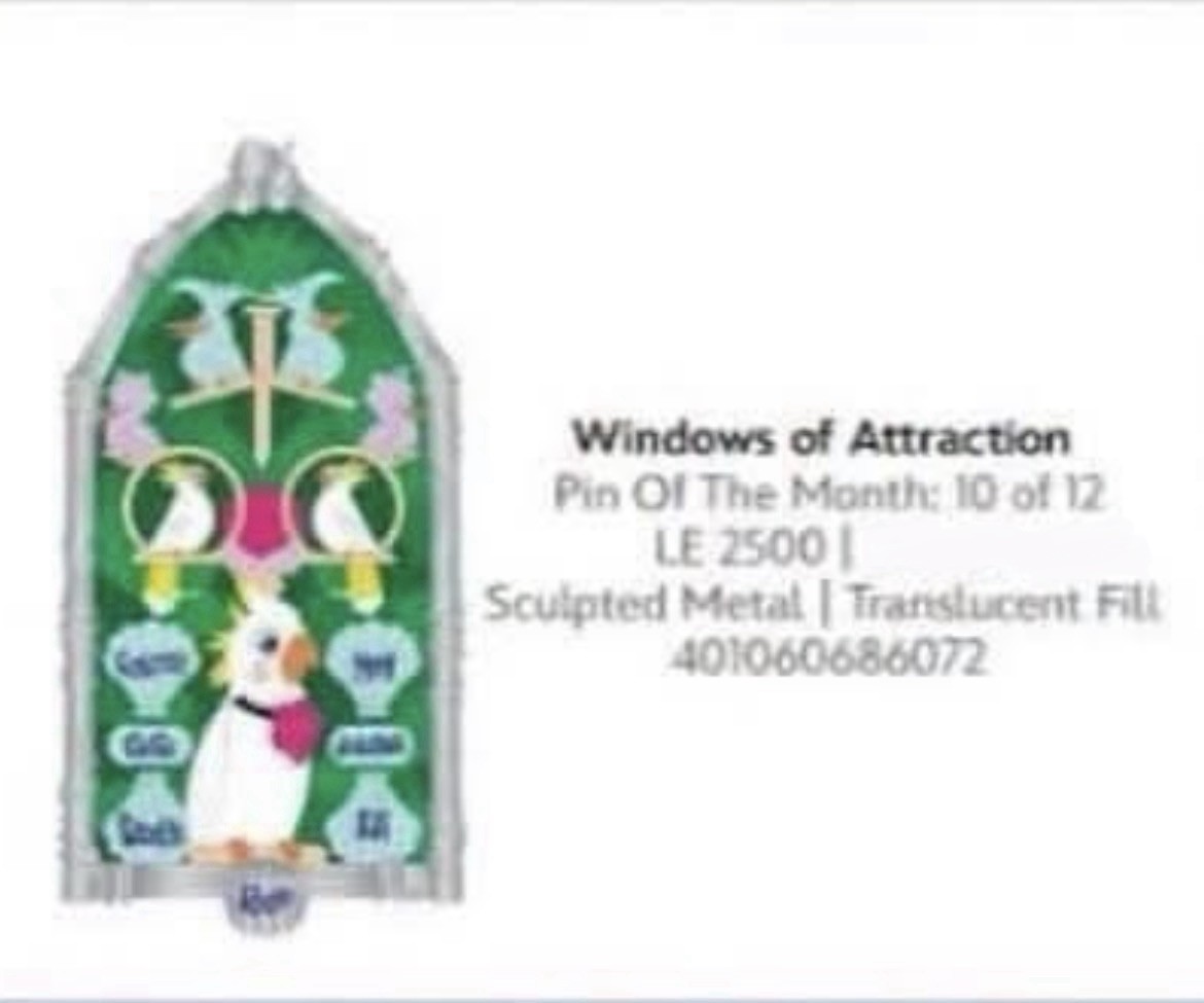 PRESALE 2026 Disney WDW Windows of Attraction Enchanted Tiki Room LE 2500 Pin