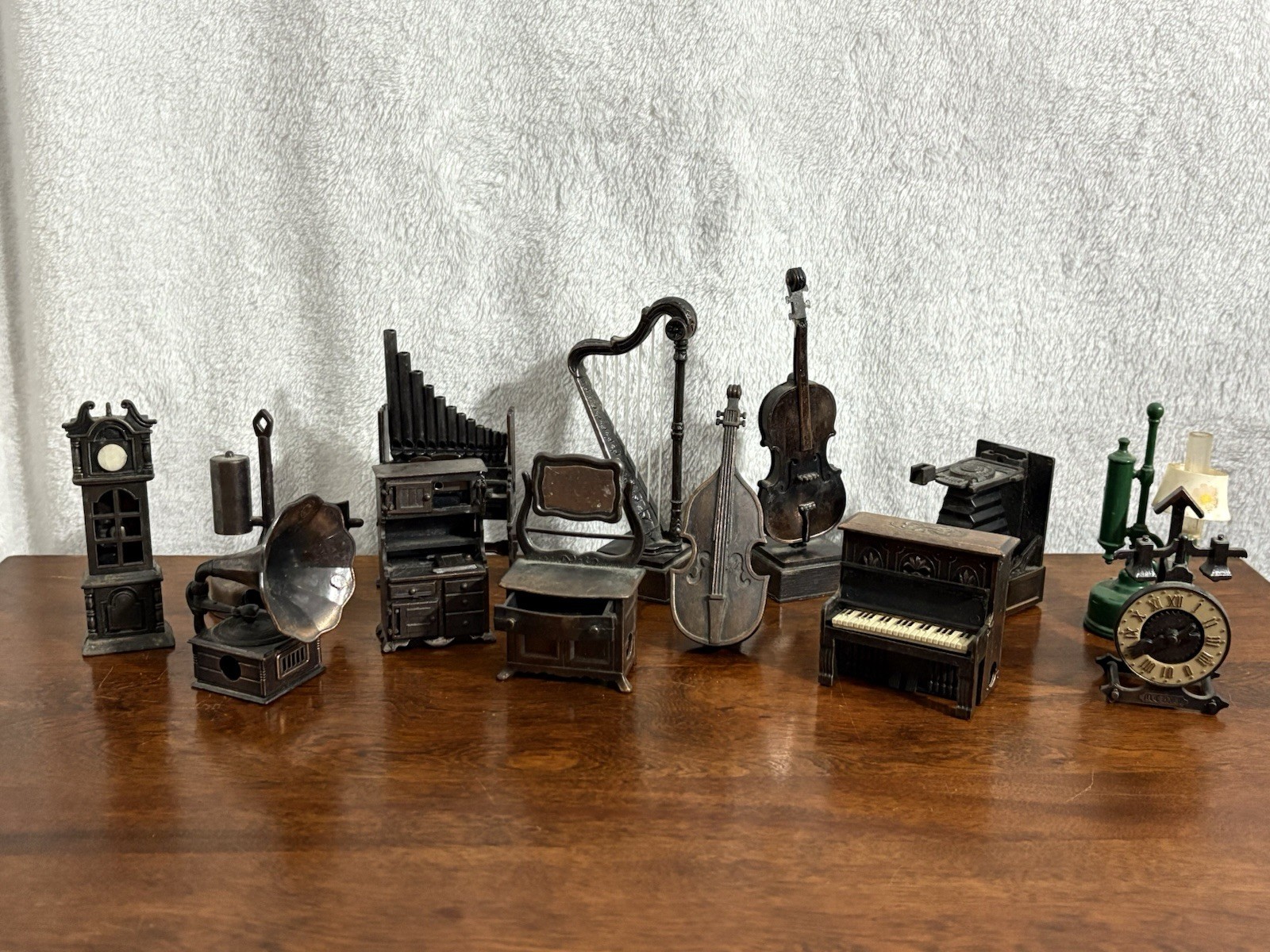 Vintage Lot Of 13 Die Cast Pencil Sharpeners Miniature Desk Novelties