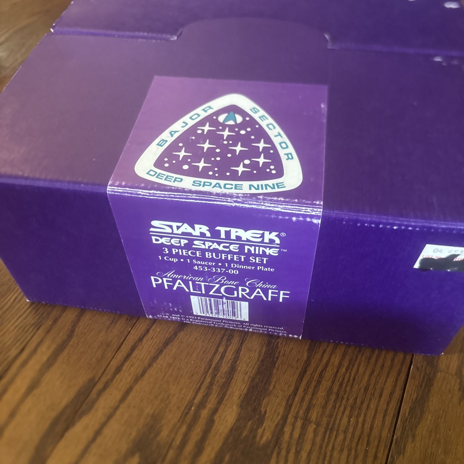 Pfaltzgraff - Star Trek Deep Space Nine - 3 Piece Buffet Set - Bone China Sealed