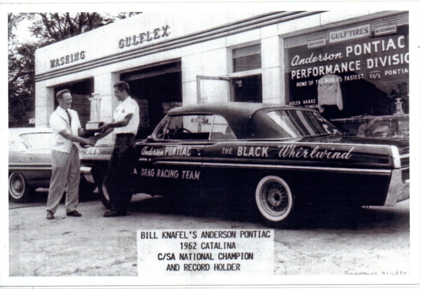1962 Pontiac Race Car The Black Whirlwind Anderson Pontiac Dealership Photo