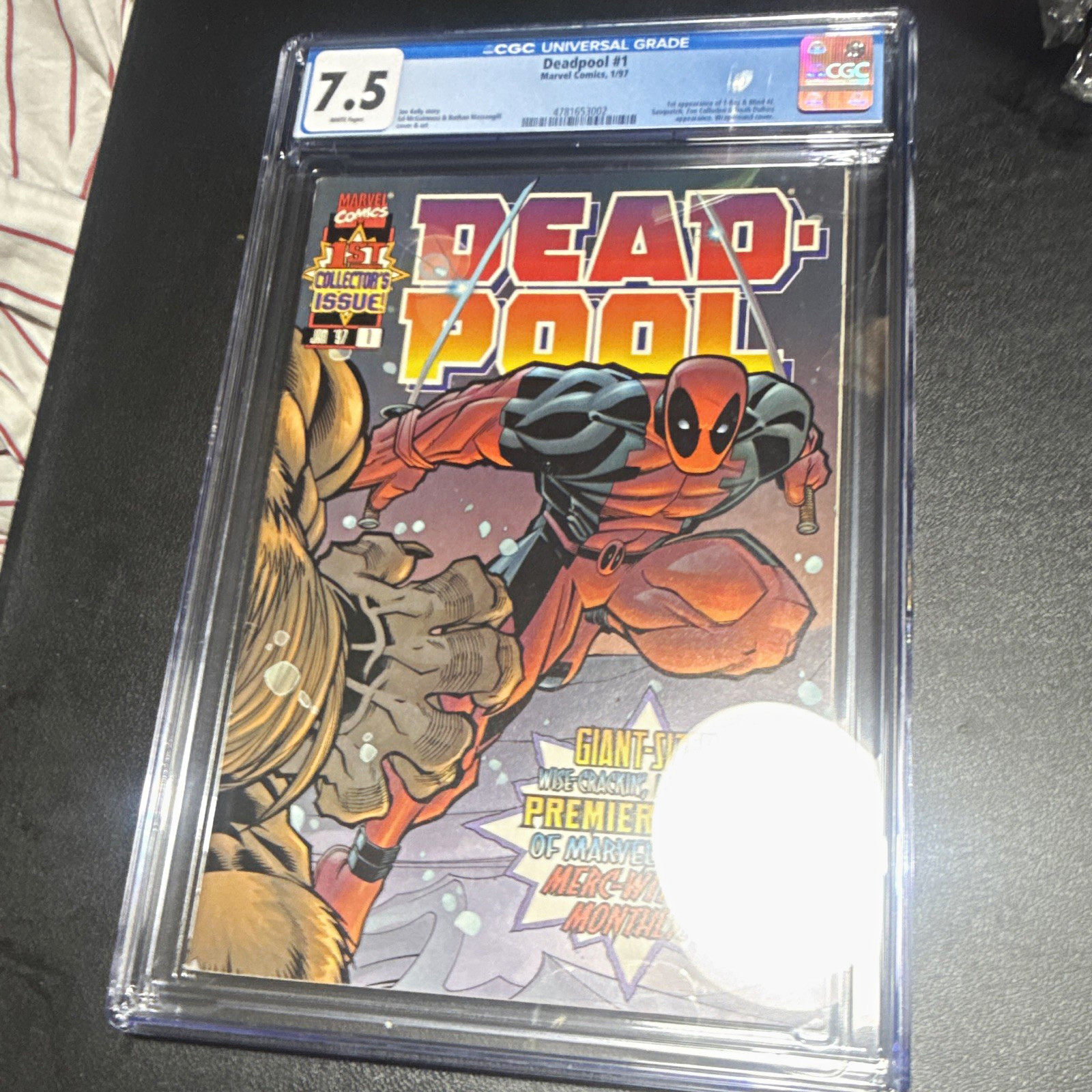 Marvel Comics Deadpool #1 (1997) CGC 7.5 Direct Edition Joe Kelly Superheroes
