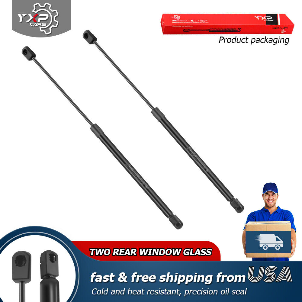 2x Rear Window Glass Lift Supports Shock Struts for 2000-2006 Cadillac Escalade