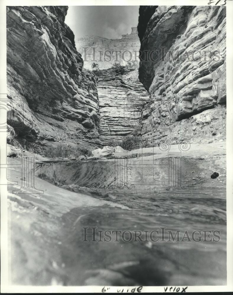 1974 Press Photo View from the bottom of the Grand Canyon looking up - nox22476