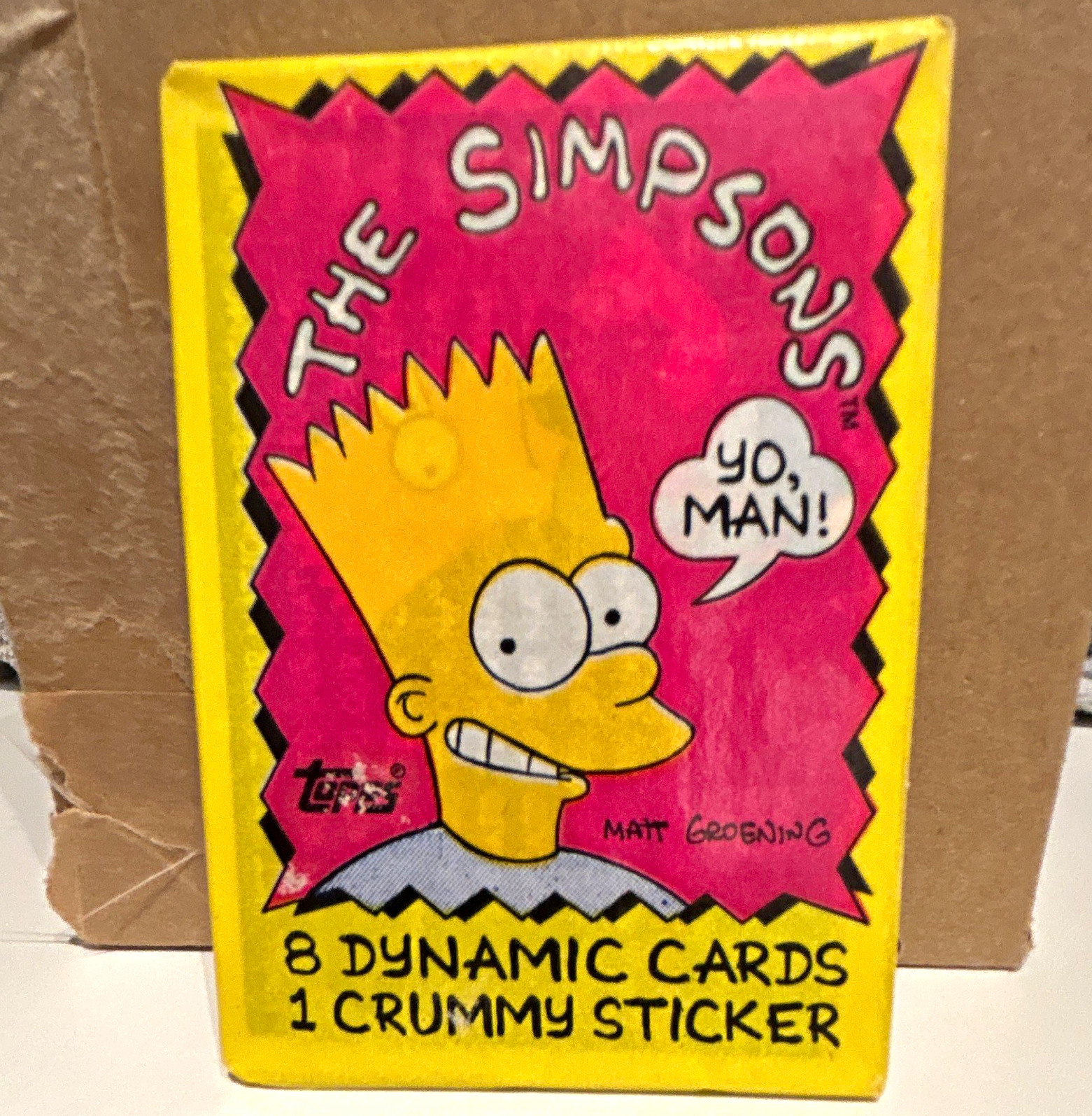 1990 TOPPS THE SIMPSONS - STICKER I\'M BART SIMPSON, WHO THE HELL ARE YOU?