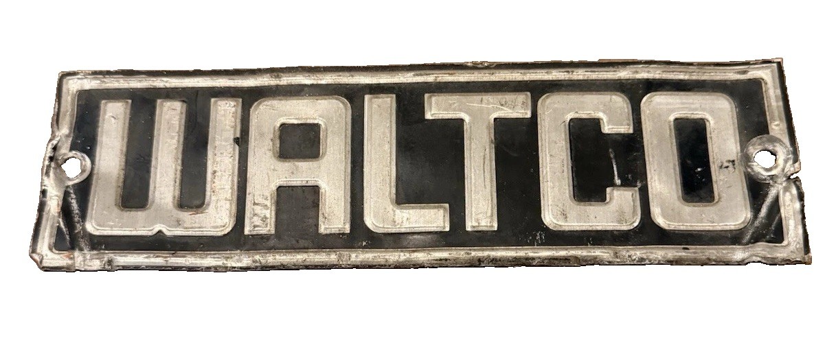 Waltco Vintage Metal Sign 10x3
