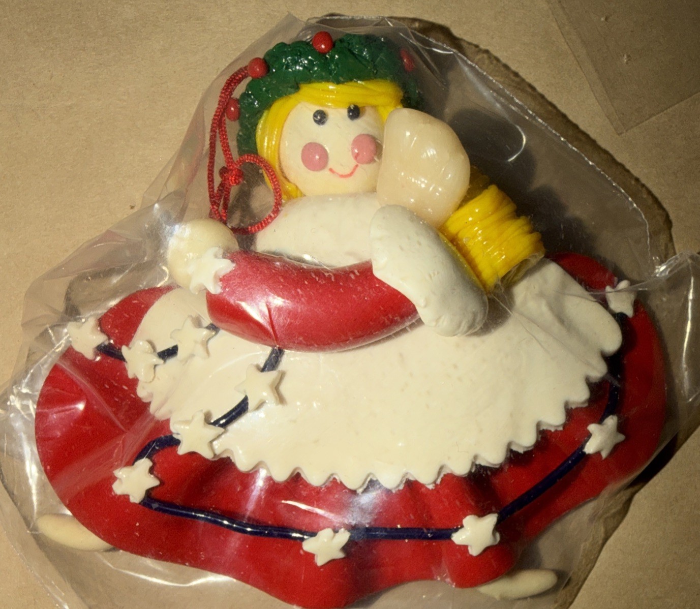 NEW Vintage Silvestri Handcrafted Polymer Clay Christmas Ornaments Lot