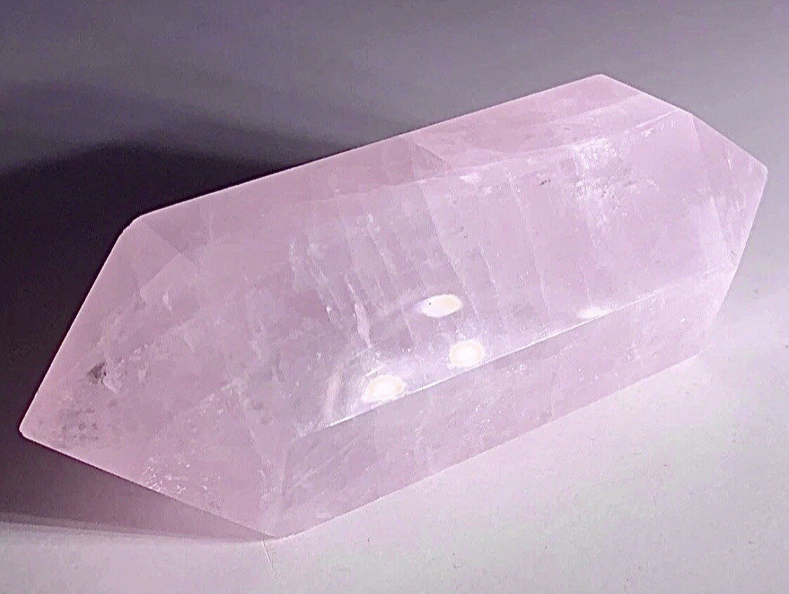 NATURAL RADIANT PINK ROSE QUARTZ CRYSTAL GLASSY VOGEL SPECIMEN Love&Peace Stone