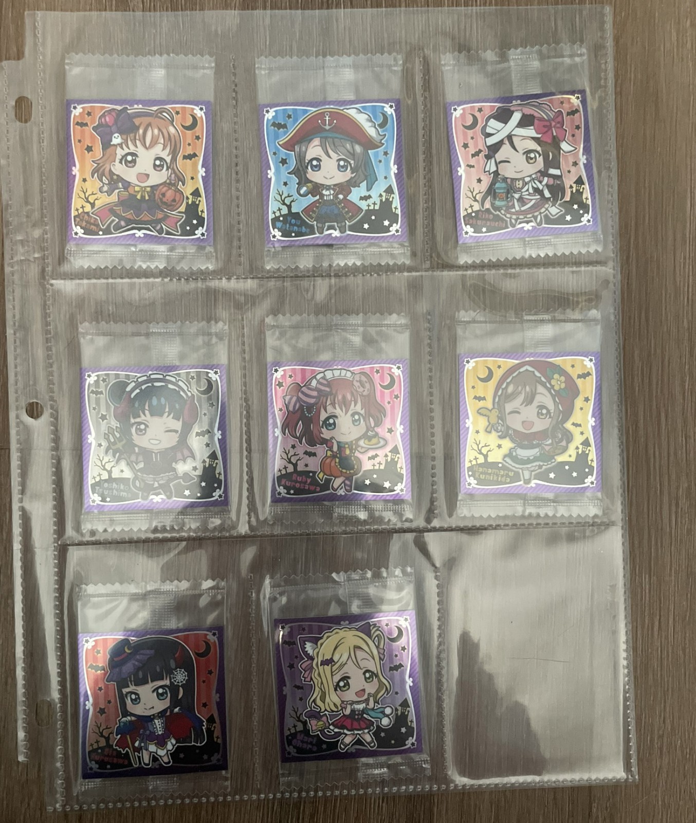 Love Live Sunshine Sticker Wafer Trading Stickers vol 2 2016 RARE
