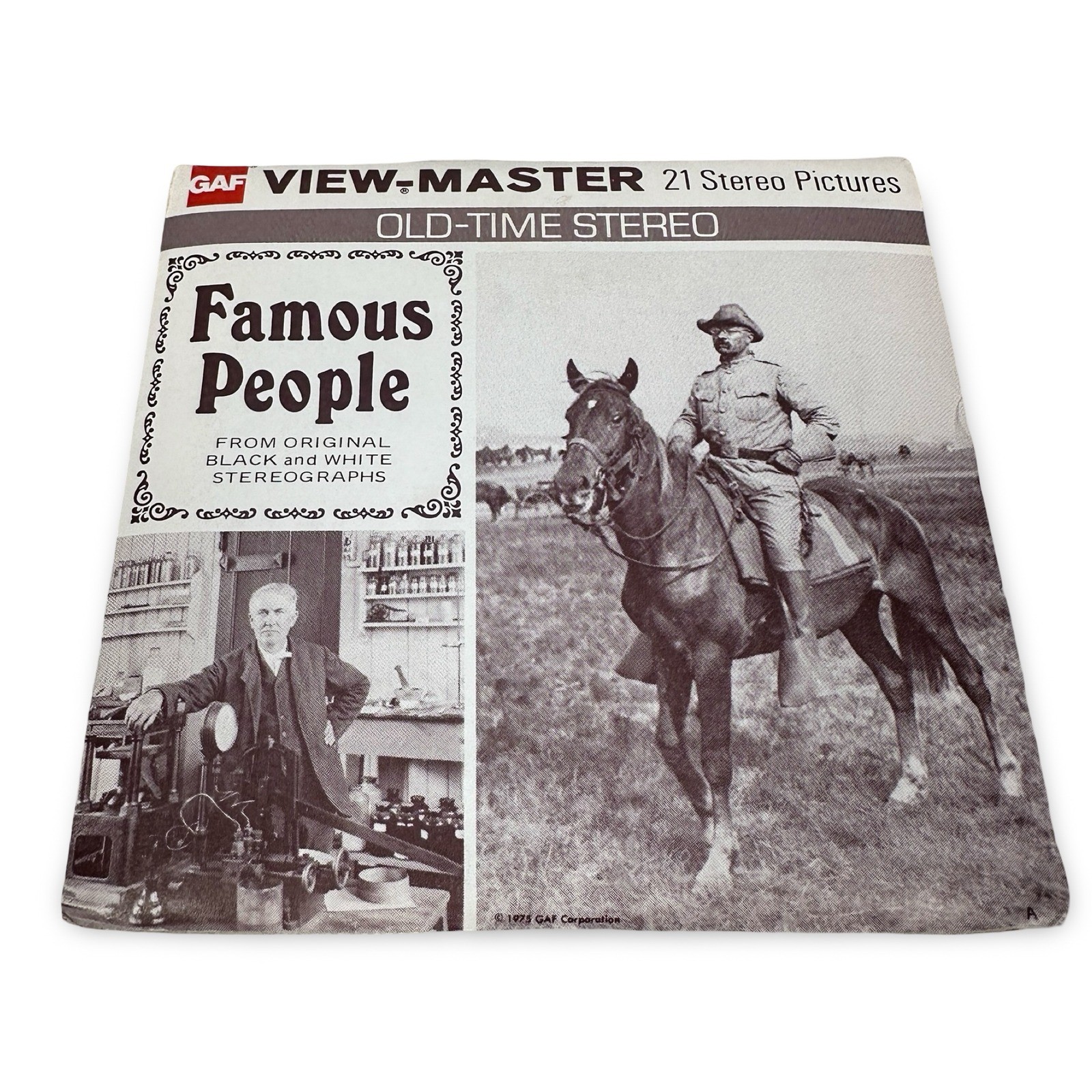 Vintage 1975 GAF View-Master Famous People 3 Reel Set B 793 with Booklet