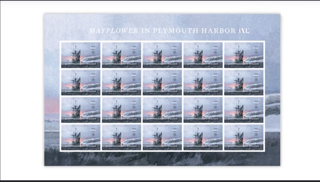 USPS 2020 Mayflower In Plymouth Harbor Forever Stamps Sheet of 20