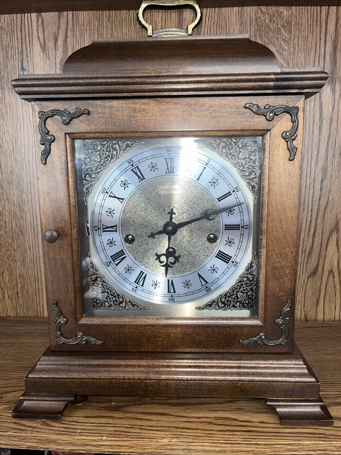 Antique Hamilton 8 days Mantel Clock With Key Working