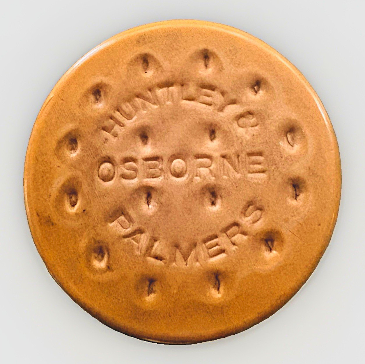 Antique Huntley & Palmers Osborne Biscuit Celluloid Pocket Mirror Advertising