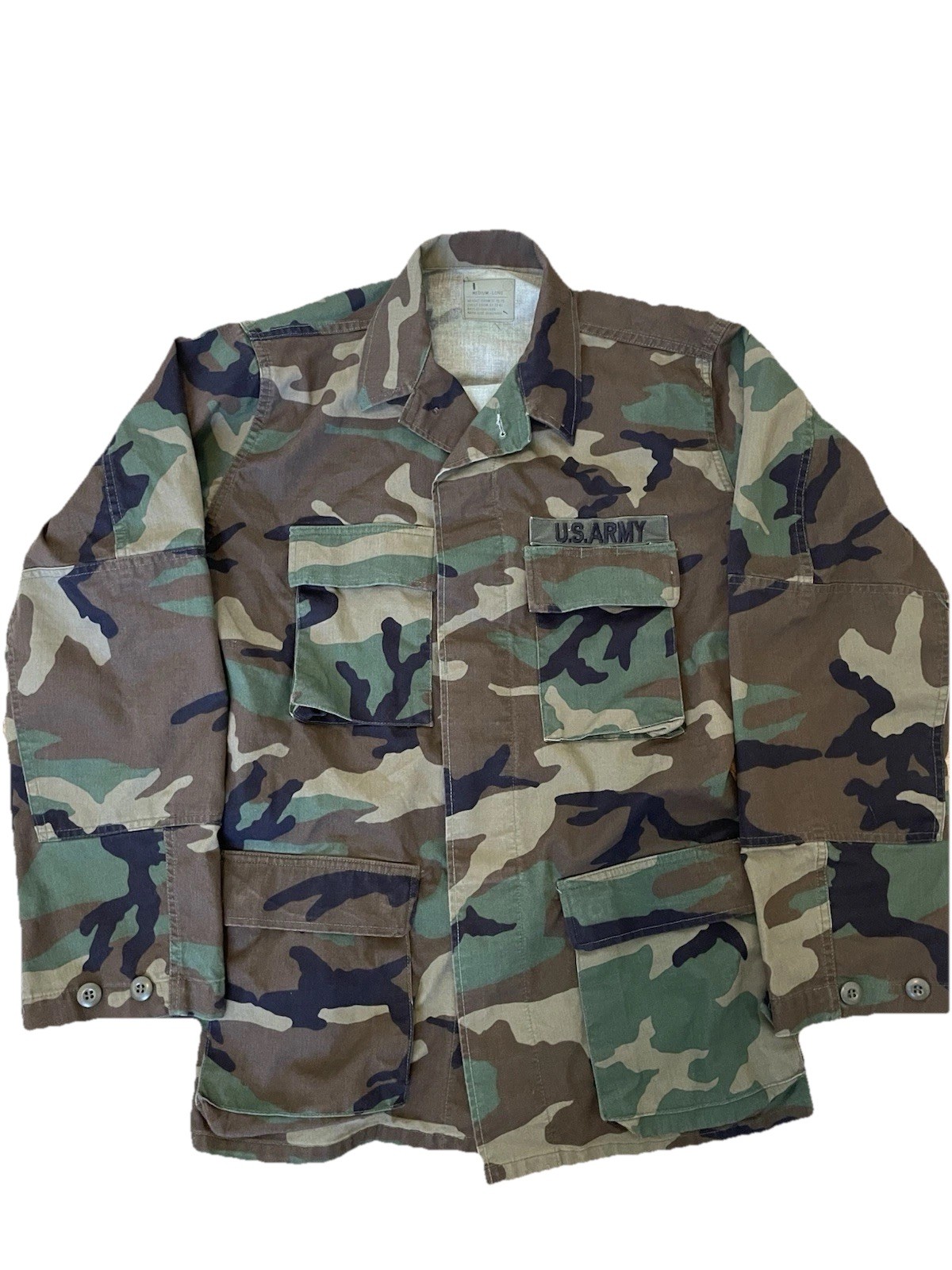 BDU Shirt/Coat Medium Long Cold Weather Winter Woodland, Great for Outdoors