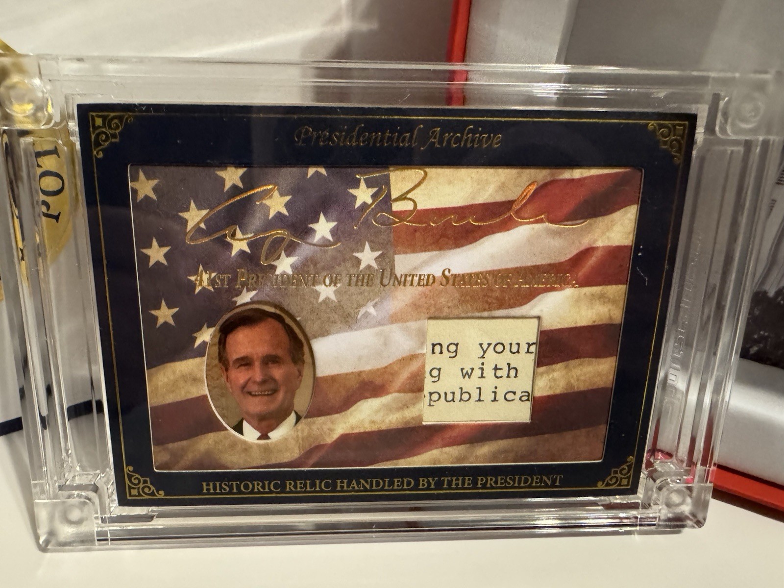 2025 A Word From POTUS - George HW Bush #41 Presidential Archive 62/99 🔥