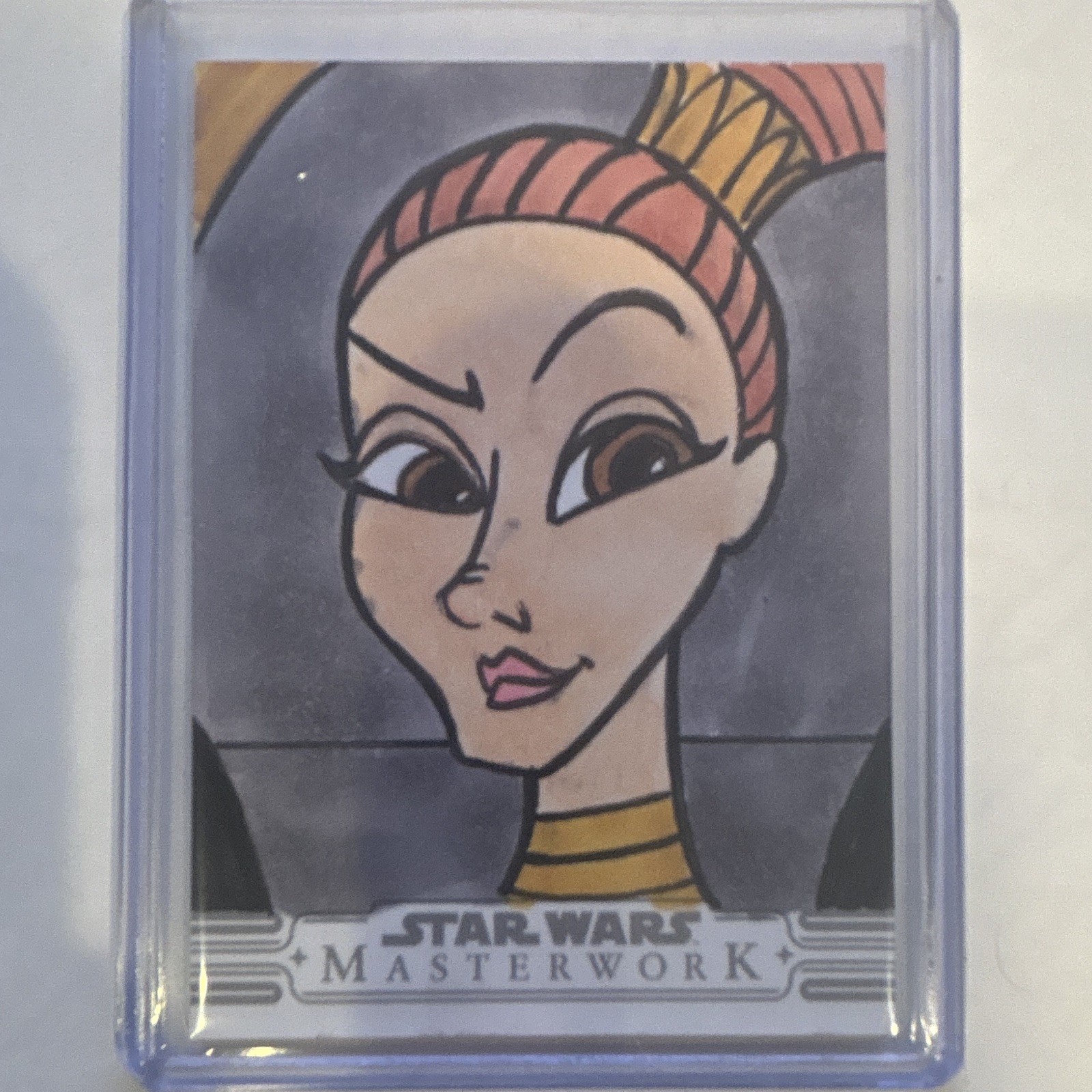 Topps 2026 Star Wars Masterwork Padme Sketch Hard Signed Artist Loc Nguyen
