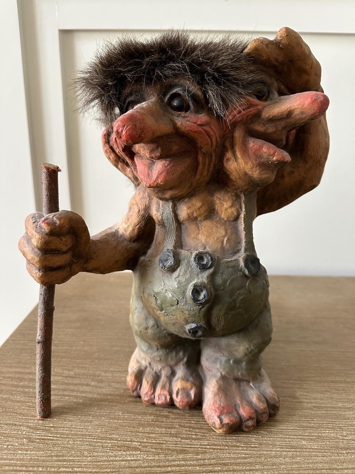 NyForm Troll Model 101 Two Headed Norwegian Troll Handmade Norway Vintage 10
