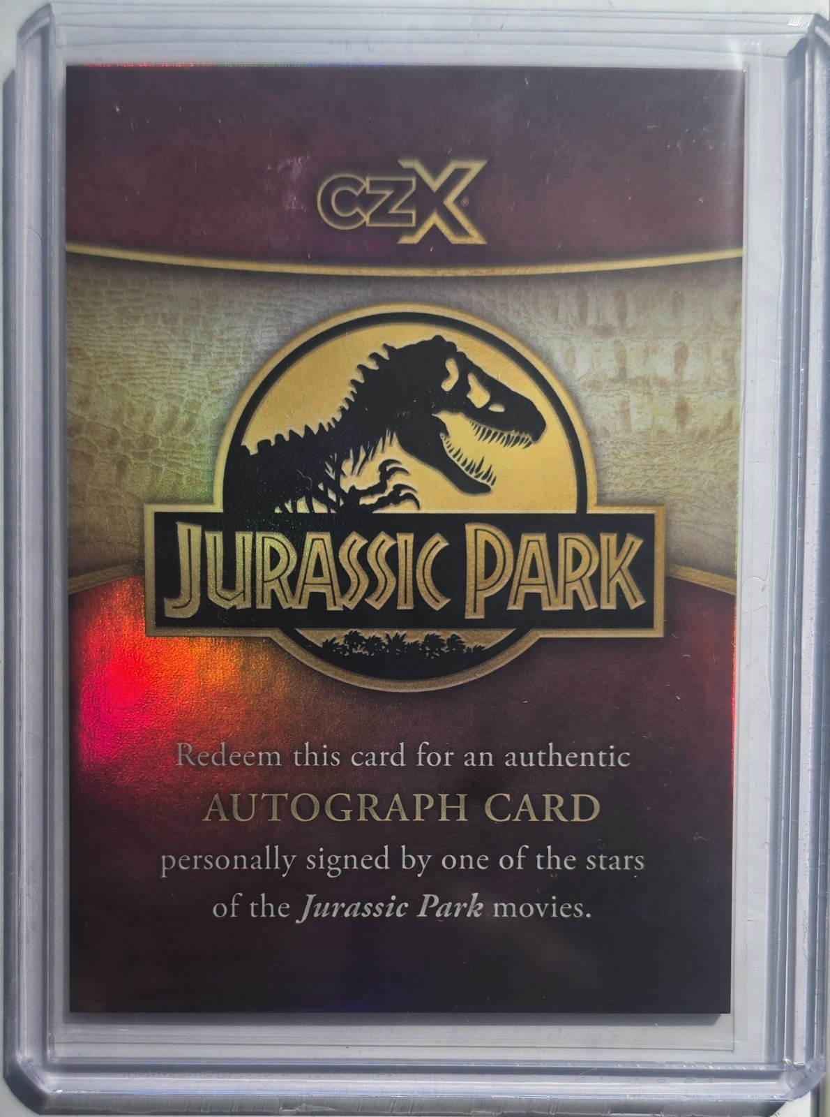 2026 Cryptozoic CZX Jurassic Park Laura Dern Auto Autograph Redemption R1