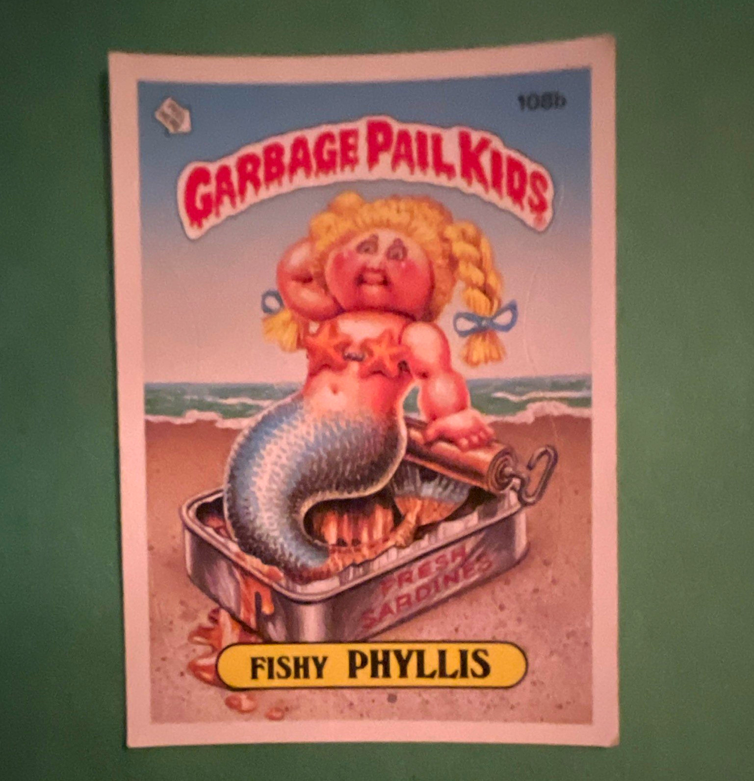 Topps Garbage Pail Kids 1986 Lot of 2: #108b Fishy Phyllis & Teacher's Pet