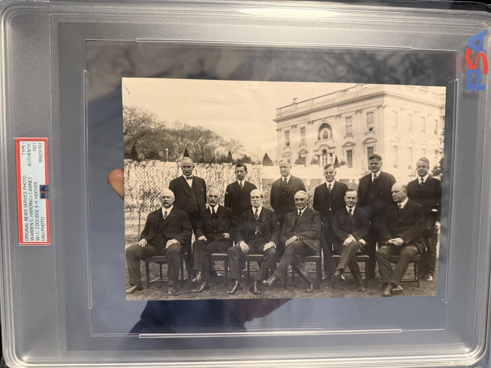 1921 President Harding Cabinet Photo W/ Hoover & Coolidge Type 1 PSA Authentic