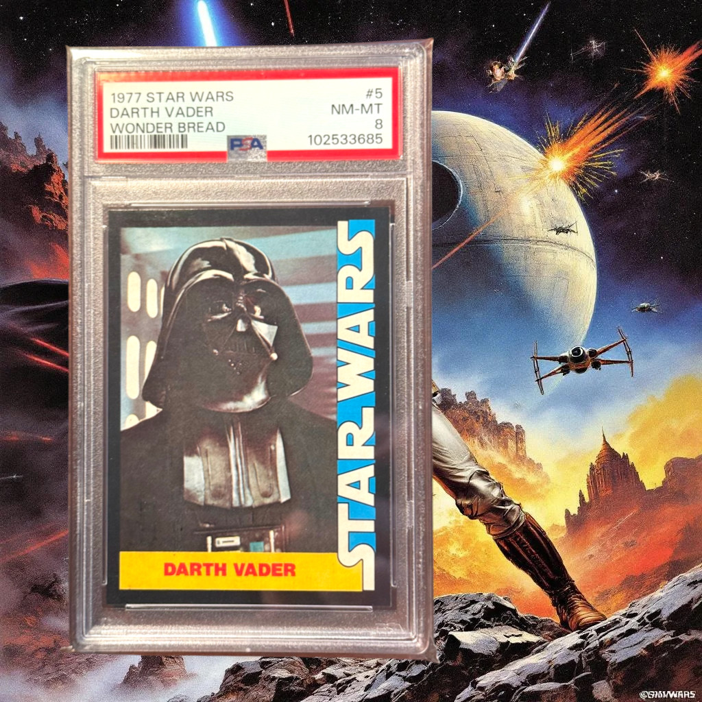 1977 Star Wars Wonder Bread #5 Darth Vader PSA 8 NM-MT