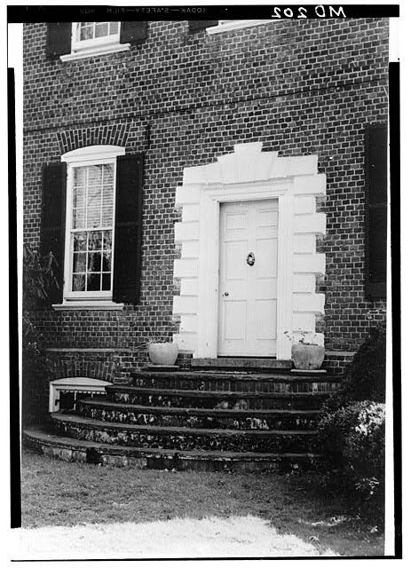 Photo:Chevy Chase MD Hayes Manor North Entrance Detail 1961 HABS