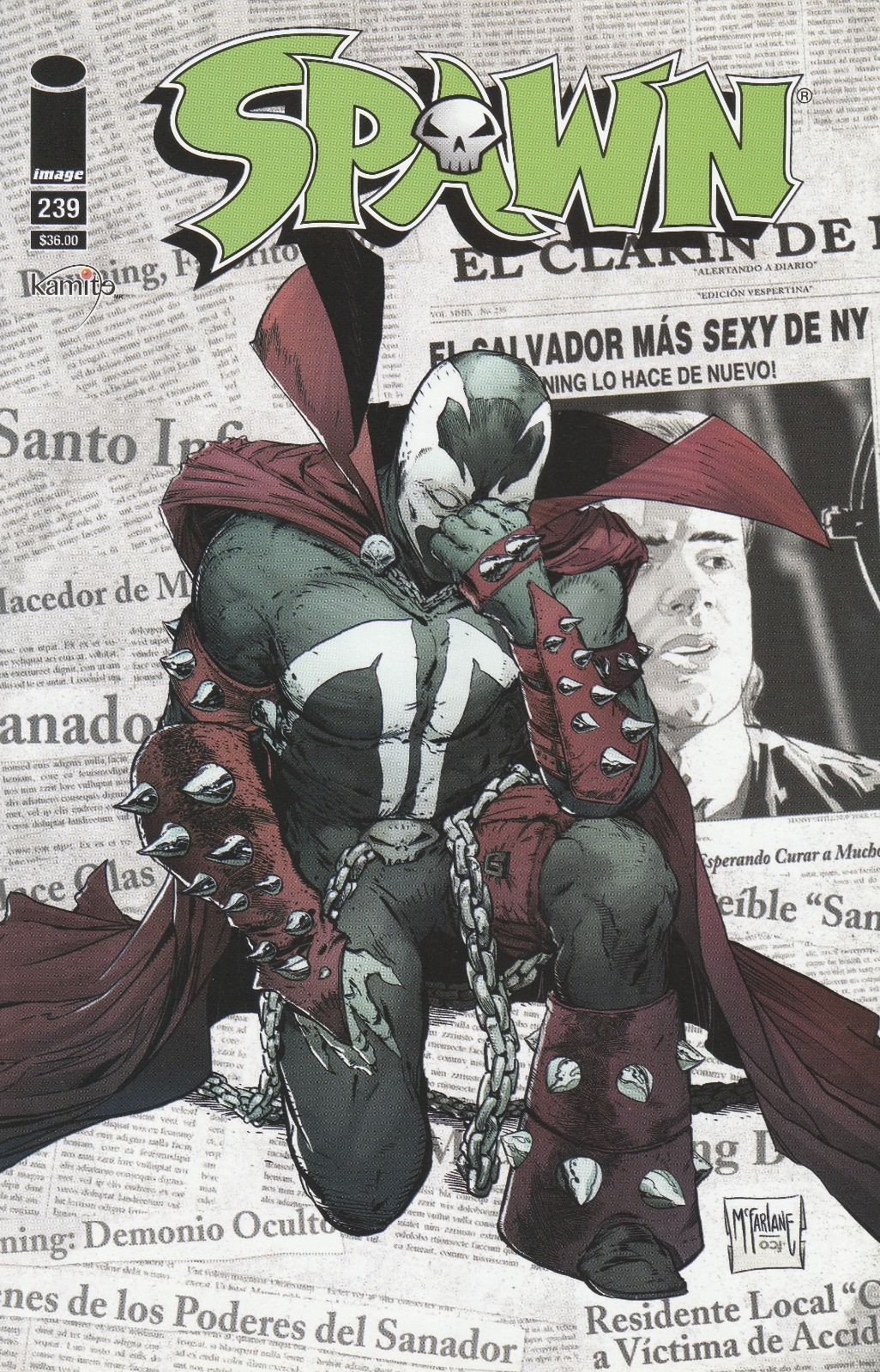 Image Mexico SPAWN #239 Todd McFarlane Variant