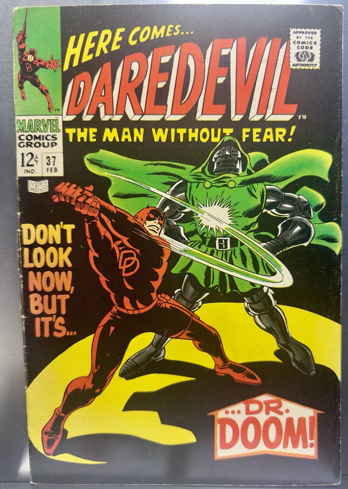 Daredevil #37 (Feb. 1968) - Dr. Doom - Marvel Comics 🔑 KEY ISSUE 🔑 EST. VF/F