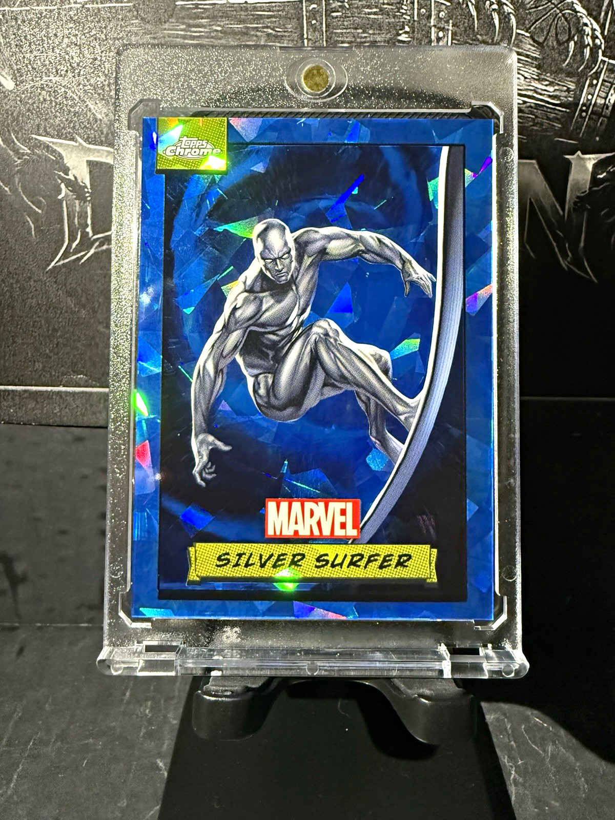 Topps 2024 Topps Chrome Marvel Silver Surfer Blue Sapphire #51