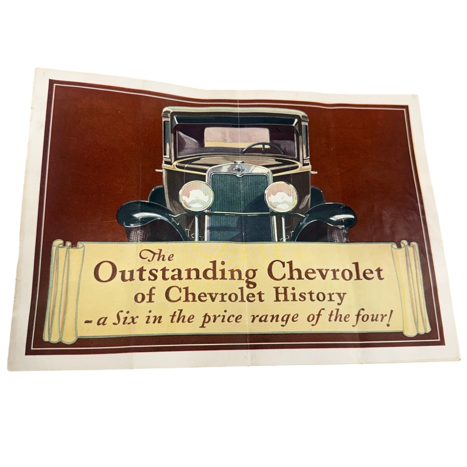 Original 1929 Chevrolet Full Line Sales Brochure 29 Chevy Roadster Phaeton Coupe