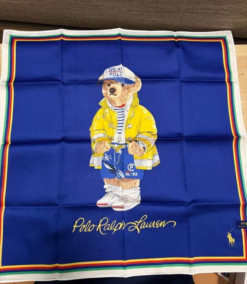 Polo Ralph Lauren Polo Bear Sailing Handkerchief Bandana New