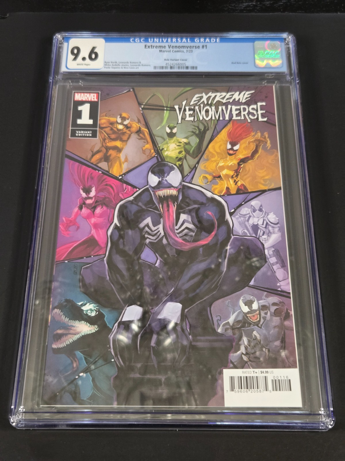 Extreme Venomverse #1, CGC 9.6 NM, 1:25 Reis Variant Cover, 1st