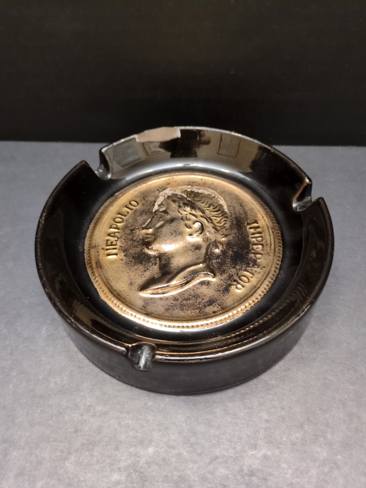 Vintage Ashtray Neapolio Imperator (Napolean Emperor) - Japan 1960s Ceramic