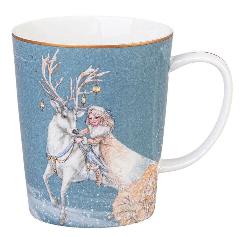Lefard The Snow Queen Gerda Porcelain Mug Tea Coffee Mug Fine China Mug 13.5 oz