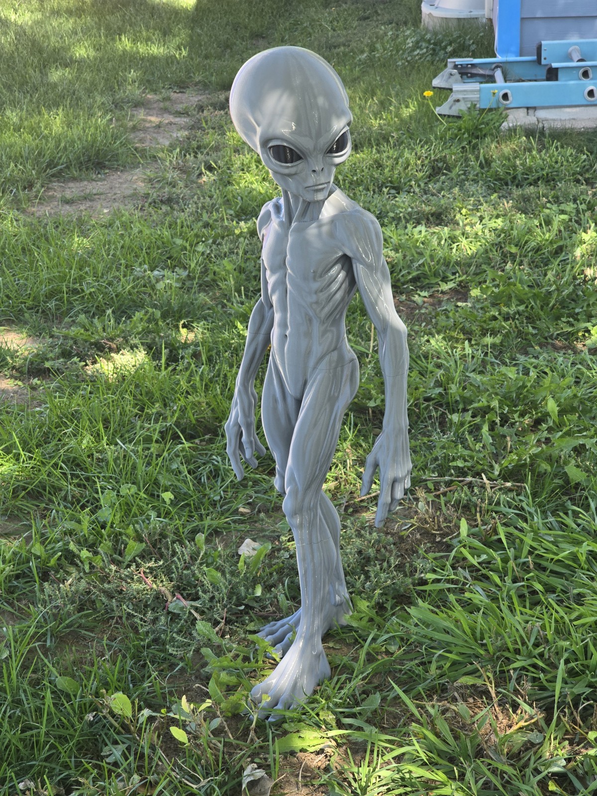 Alien Figure 3ft Tall Halloween Decoration Prop Outdoor In Door READ description