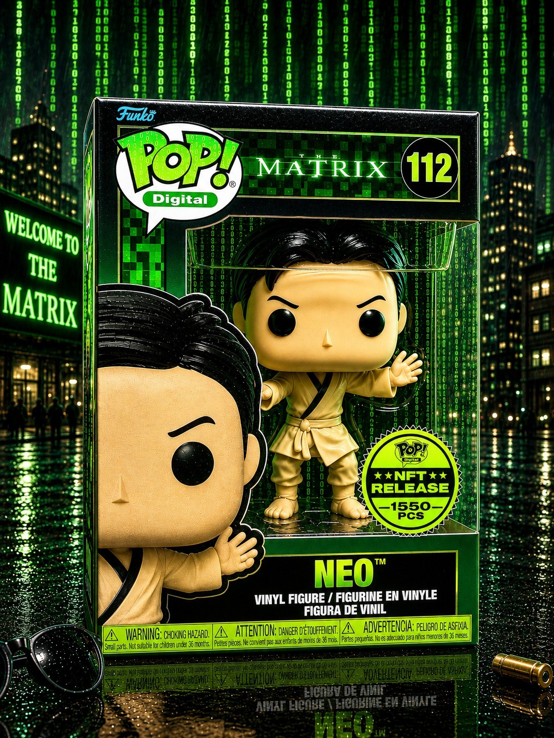 Funko Pop Digital The Matrix Neo 1550 pc Legendary w/Protector 